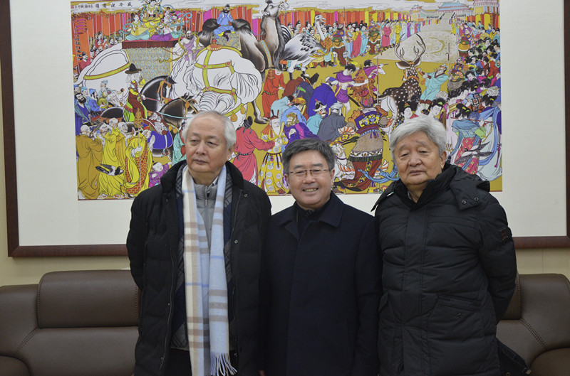 賞心象云生，品山水韻律——郭立宏校長(cháng)陪同趙季平先生參觀(guān)“趙振川山水畫(huà)作品展”
