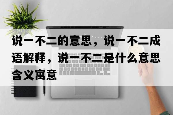說(shuō)一不二的意思，說(shuō)一不二成語(yǔ)解釋?zhuān)f(shuō)一不二是什么意思含義寓意