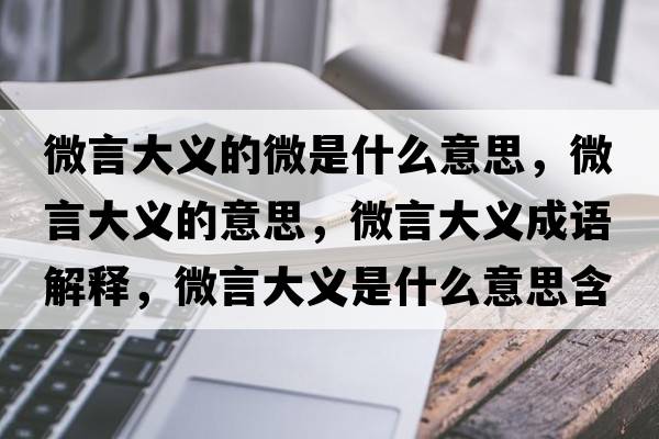 微言大義的微是什么意思，微言大義的意思，微言大義成語(yǔ)解釋?zhuān)⒀源罅x是什么意思含義寓意