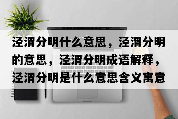 涇渭分明什么意思，涇渭分明的意思，涇渭分明成語(yǔ)解釋?zhuān)瑳芪挤置魇鞘裁匆馑己x寓意
