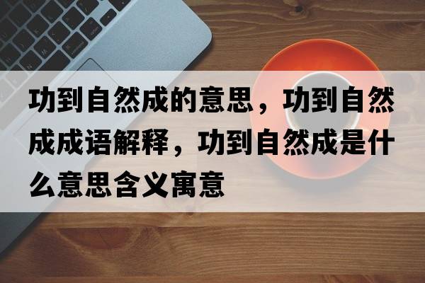 功到自然成的意思，功到自然成成語(yǔ)解釋?zhuān)Φ阶匀怀墒鞘裁匆馑己x寓意