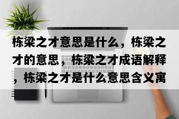 棟梁之才意思是什么，棟梁之才的意思，棟梁之才成語(yǔ)解釋?zhuān)瑮澚褐攀鞘裁匆馑己x寓意