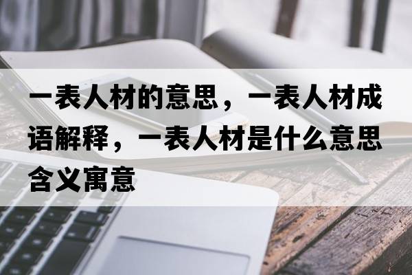 一表人材的意思，一表人材成語(yǔ)解釋?zhuān)槐砣瞬氖鞘裁匆馑己x寓意