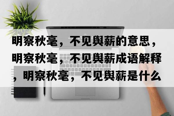 明察秋毫，不見(jiàn)輿薪的意思，明察秋毫，不見(jiàn)輿薪成語(yǔ)解釋?zhuān)鞑烨锖?，不?jiàn)輿薪是什么意思含義寓意