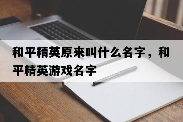 和平精英原來(lái)叫什么名字，和平精英游戲名字