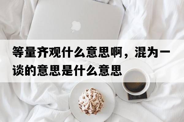 等量齊觀(guān)什么意思啊，混為一談的意思是什么意思