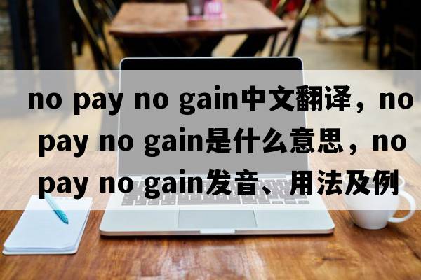 no pay no gain中文翻譯，no pay no gain是什么意思，no pay no gain發(fā)音、用法及例句