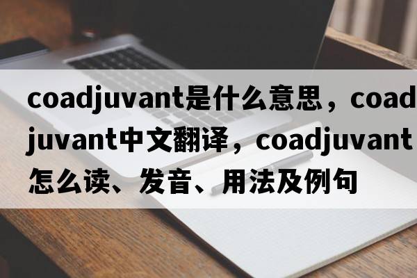 coadjuvant是什么意思，coadjuvant中文翻譯，coadjuvant怎么讀、發(fā)音、用法及例句