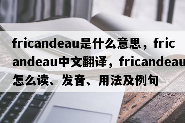 fricandeau是什么意思，fricandeau中文翻譯，fricandeau怎么讀、發(fā)音、用法及例句