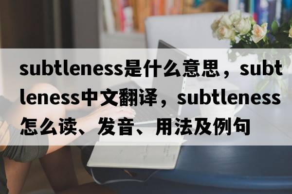 subtleness是什么意思，subtleness中文翻譯，subtleness怎么讀、發(fā)音、用法及例句