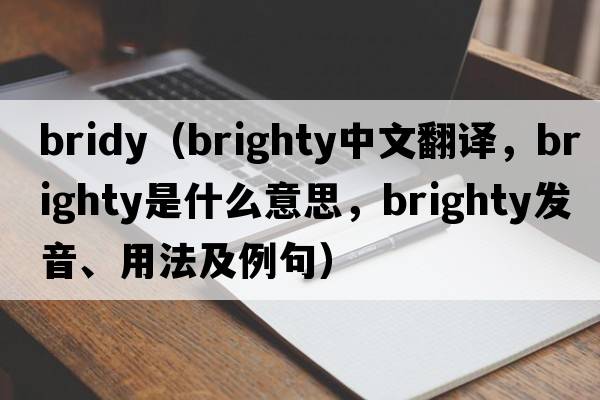bridy（brighty中文翻譯，brighty是什么意思，brighty發(fā)音、用法及例句）