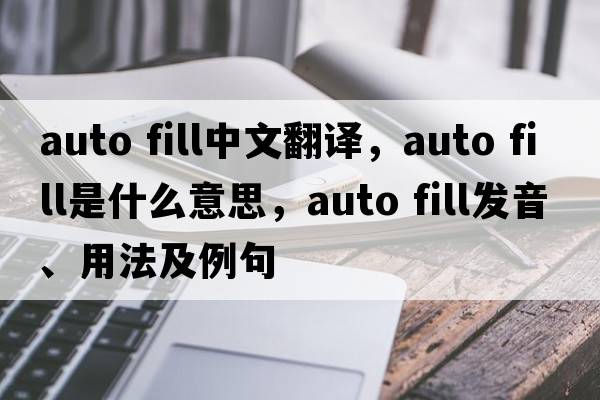 auto fill中文翻譯，auto fill是什么意思，auto fill發(fā)音、用法及例句