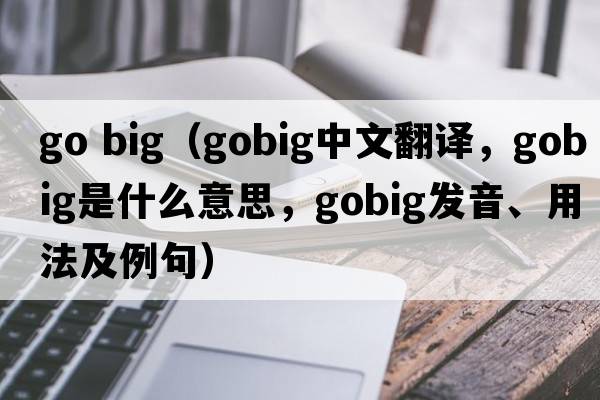 go big（gobig中文翻譯，gobig是什么意思，gobig發(fā)音、用法及例句）