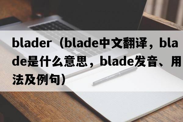 blader（blade中文翻譯，blade是什么意思，blade發(fā)音、用法及例句）