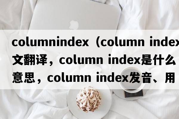 columnindex（column index中文翻譯，column index是什么意思，column index發(fā)音、用法及例句）