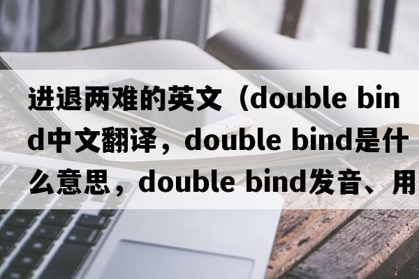 進(jìn)退兩難的英文（double bind中文翻譯，double bind是什么意思，double bind發(fā)音、用法及例句）