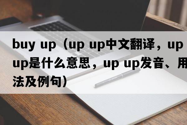 buy up（up up中文翻譯，up up是什么意思，up up發(fā)音、用法及例句）