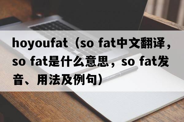hoyoufat（so fat中文翻譯，so fat是什么意思，so fat發(fā)音、用法及例句）