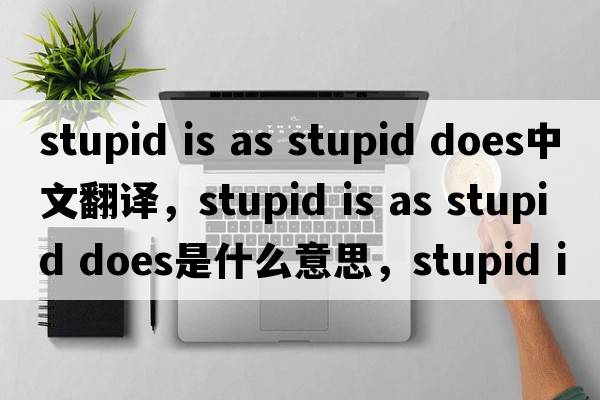 stupid is as stupid does中文翻譯，stupid is as stupid does是什么意思，stupid is as stupid does發(fā)音、用法及例句