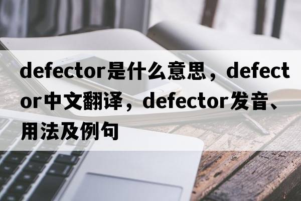 defector是什么意思，defector中文翻譯，defector發(fā)音、用法及例句
