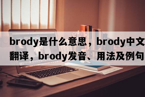 Brody是什么意思，Brody中文翻譯，Brody發(fā)音、用法及例句