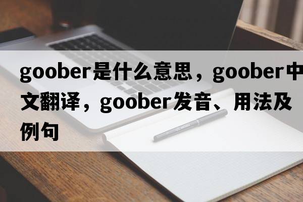 goober是什么意思，goober中文翻譯，goober發(fā)音、用法及例句