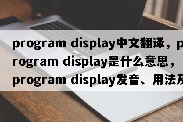 program display中文翻譯，program display是什么意思，program display發(fā)音、用法及例句