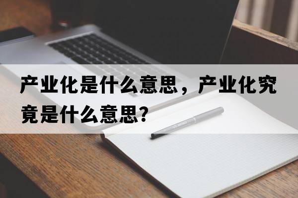 產(chǎn)業(yè)化是什么意思，產(chǎn)業(yè)化究竟是什么意思？